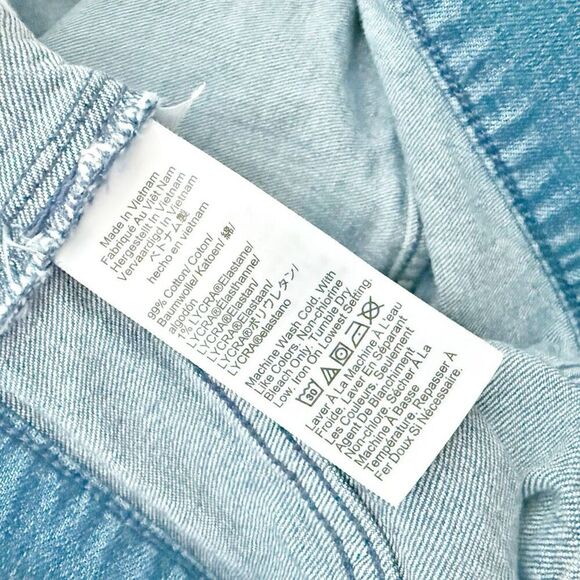 J. CREW | Medium Wash Wide-Leg Crop Jean Slit Welt Pockets | Size 35 (20) - Picture 7 of 7